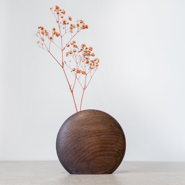 Kva Modern Wooden Vase Mini