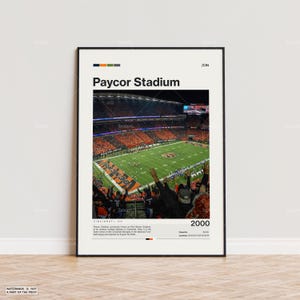 Paycor Stadium Poster, Cincinnati Bengals Poster Print, NFL Stadium Poster, Sports Poster,  Mid Century Modern, Football Fan Gift Print