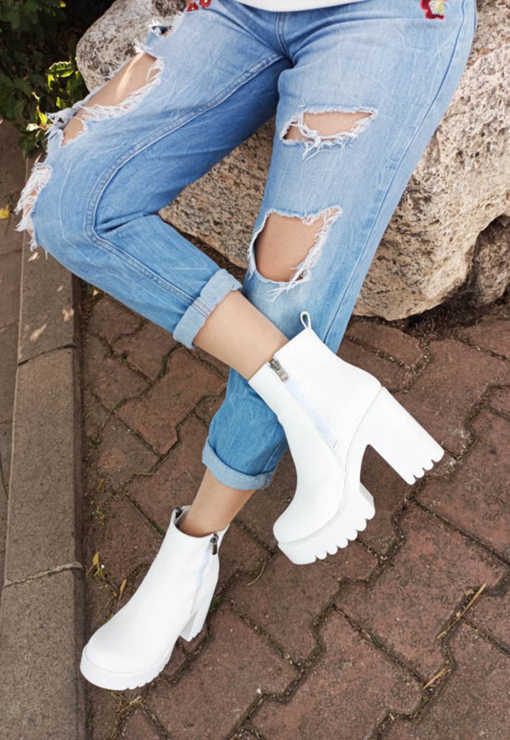 white women's boots sale