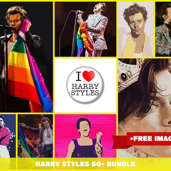 Paquete de estilos de Harry | svg png jpg | Archivo de corte de diseño digital | mercancía para harry | 50 atascos de tráfico