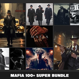 Mafia svg png jpg ? Mafia italiana | Mafia siciliana | 20 años 50 | Gángster | ilustraciones de pasillo | cortar sublimación Cricut | paquete 100+