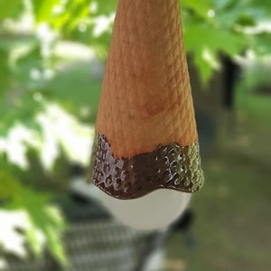BUY 6 GET 7. Eistüte Leuchte. Keramik Pendelleuchte für Garten Terrasse Home Decor. Keramik Kunstwerke, von handgefertigt, Unikat.