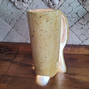 OOAK Sculptural Ceramic Lamp, Unique Handmade Art Object, One of a Kind  Table Sculpture  Designer Art Piece for home  and Office