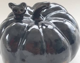 Keramik Kürbis handgemacht, Kunstwerke, einzigartig, Keramik, Haus Küche Dekor, Ornament Statue, Halloween Kürbis