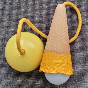 Ceramic colourfull glazed ice cream cones. İce cream love Artwork Ready lamps