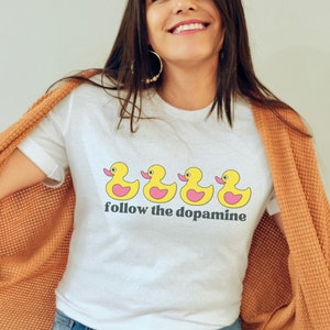 Follow the Dopamine Shirt | ADHD Shirts | ADD | Neurodivergent | ADHD Gifts | Neurodiversity Shirt | Mental Health Shirt Y2K Clothing Gen Z