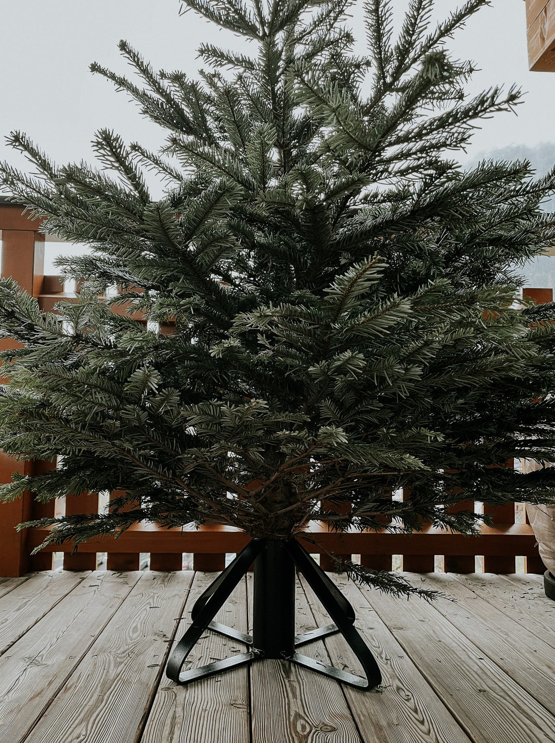 Metal Christmas Tree Stand Black Stable Tree Stand Metal Etsy UK