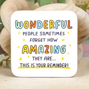 You Are Amazing Coaster – Thank You Gift for a Friend or Family