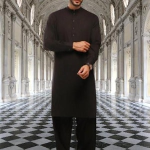 Handmade Cotton Kurta Pajama Set: Indian Party Wear Suit