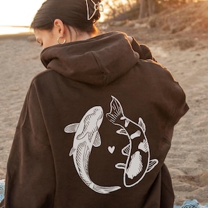 Pull à Capuche Yin Yang - Hoodie Enfant Garçon Fille En Coton Mixte, Marque CandyMix