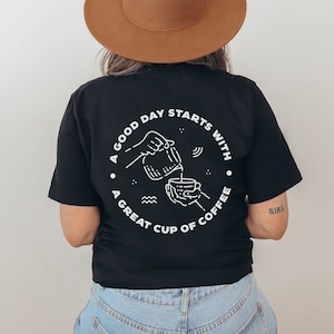 Coffee Lover Shirt Barista Gift Cappuccino Latte Art Line Art chemise confortable + couleurs confortables