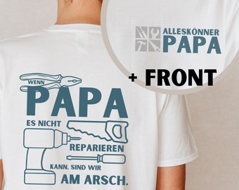 Camisa de regalo del Día del Padre para el papá todoterreno | Regalo del Día del Padre Artesano Papá puede reparar cualquier cosa