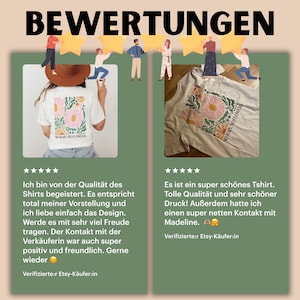 Vintage Shirt No Rain No Flowers T-Shirt Selbstliebe Back-Print Oversize Affirmation Geschenk für Freundin zdjęcie 7