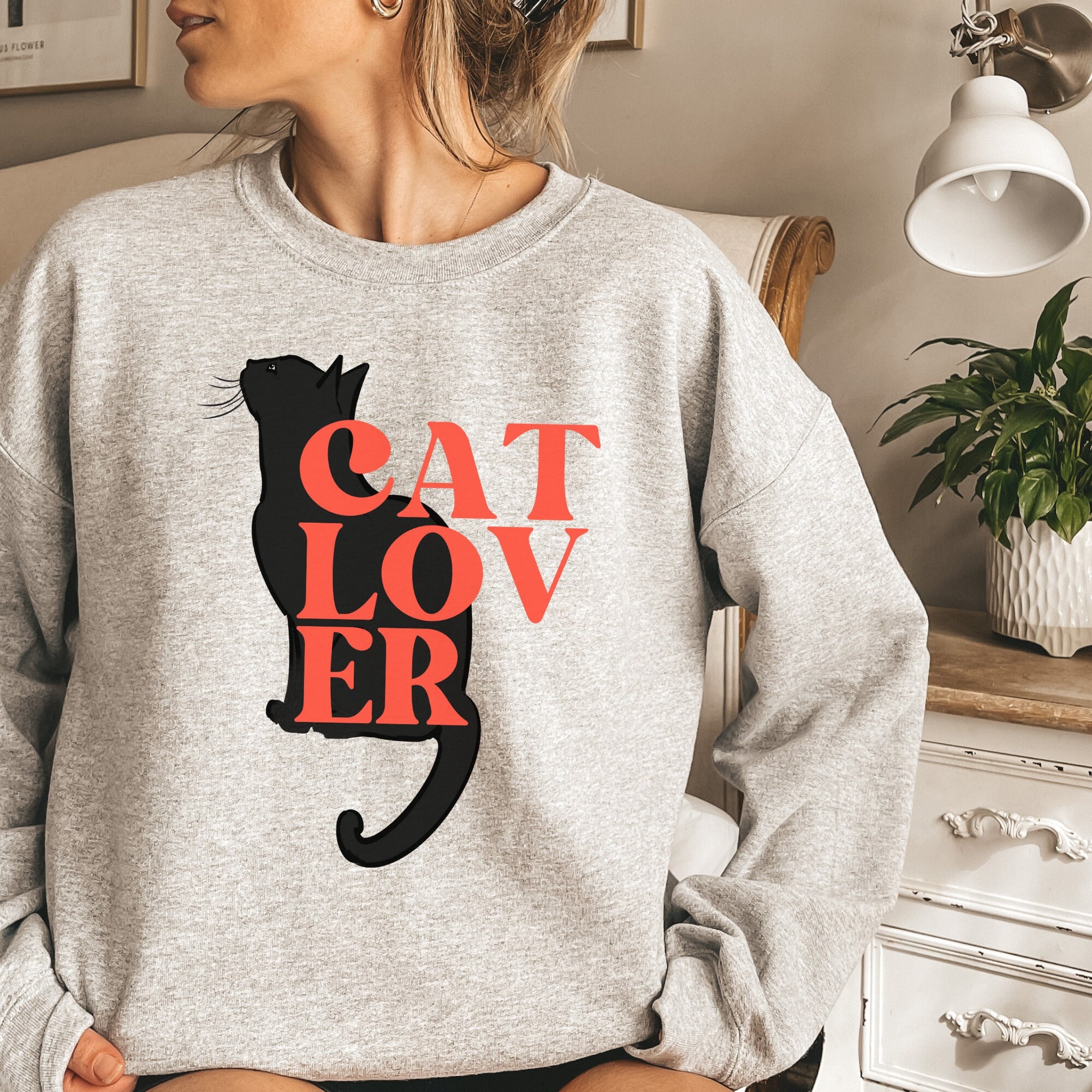 Ladies cat deals sweater