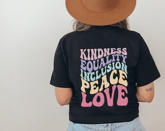 Diversity T-Shirt Equality Shirt Inclusion & Love | Retro Shirt LGBTQ Pride Parade CSD Diversity Day