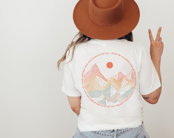Outdoor Retro T-Shirt Adventure Mountains and sun Nature Shirt for Travelers World Travel Gift Shirt Hiking