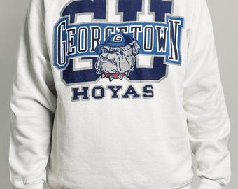 Georgetown Hoyas Crewneck Sweatshirt XL White 1990s Collegiate