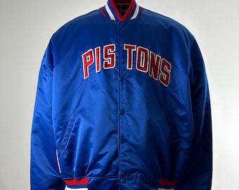 Detroit Pistons 90s Starter Bomber Jacket XXL