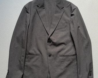 Uniqlo Grey Elasticated Suit Jacket Medium