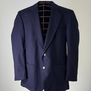 Navy Burberry Blazer - Etsy