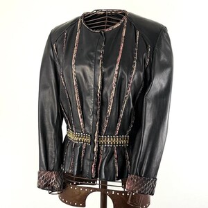 ✨美品✨ ロベルトカヴァリ　ジャケット　ブラック　レザー　56サイズ Roberto cavalli leather jacket - Etsy 日本