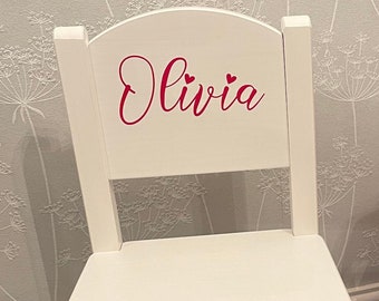 Personalised child’s chair