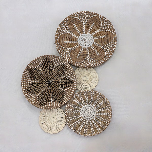 Round Basket Wall Decor Etsy