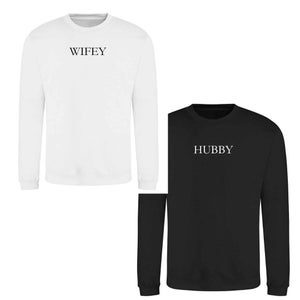 Wifey and Hubby embroidered matching tracksuit, honeymoon airport outfit, matching married couple outfit, hubby tracksuit , wifey tracksuit.