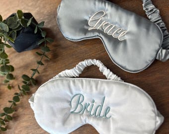Antifaz bordado personalizado, regalo para novia.