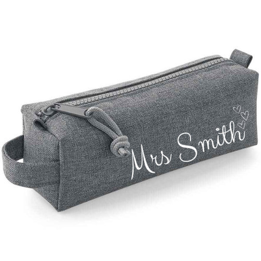 Personalised Name Pencil Case, Teacher Pencil Case, School Pencil Case, Name Pencil Case