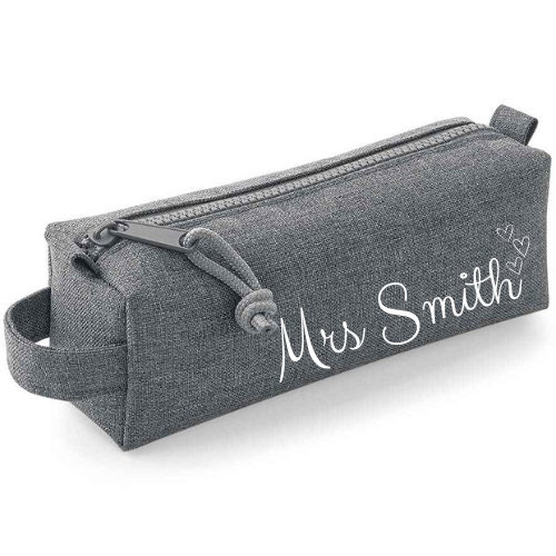 Personalised Pencil Case, Canvas Pencil Pouch ,name Bag, Gift for Child -   Norway