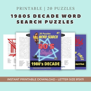 Word Search Puzzle adults kids puzzle activities word search printable word search Kids digital instant download