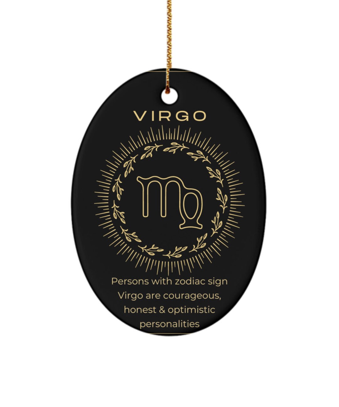 Virgo Sign Christmas Ornament Zodiac Signs for Friends Etsy