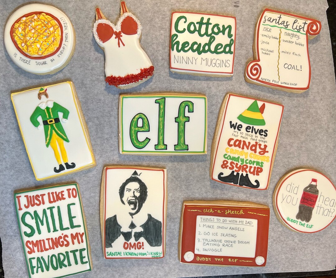 Elf Themed Cookies - Etsy