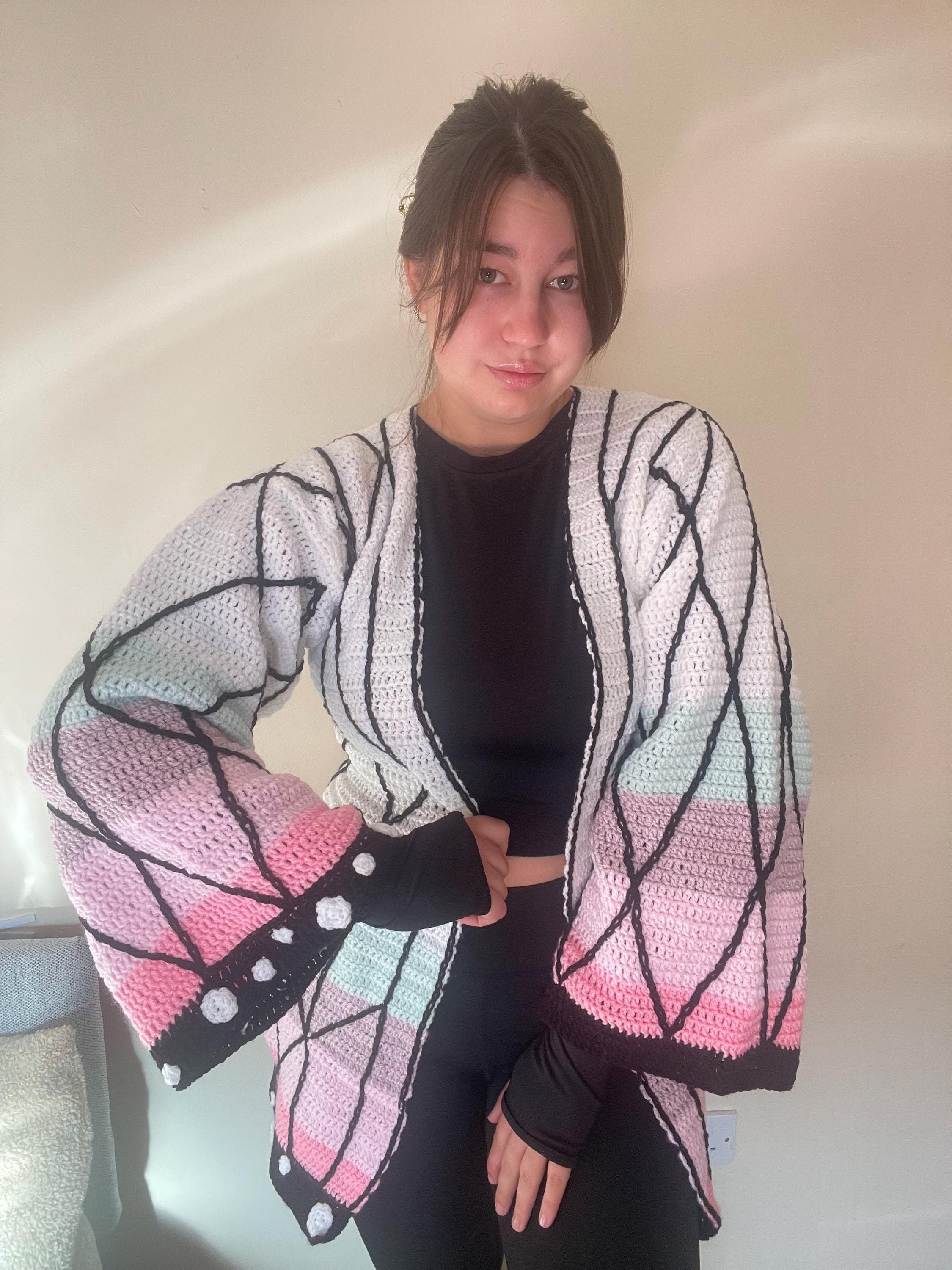 Demon Slayer Crochet Butterfly Cardigan