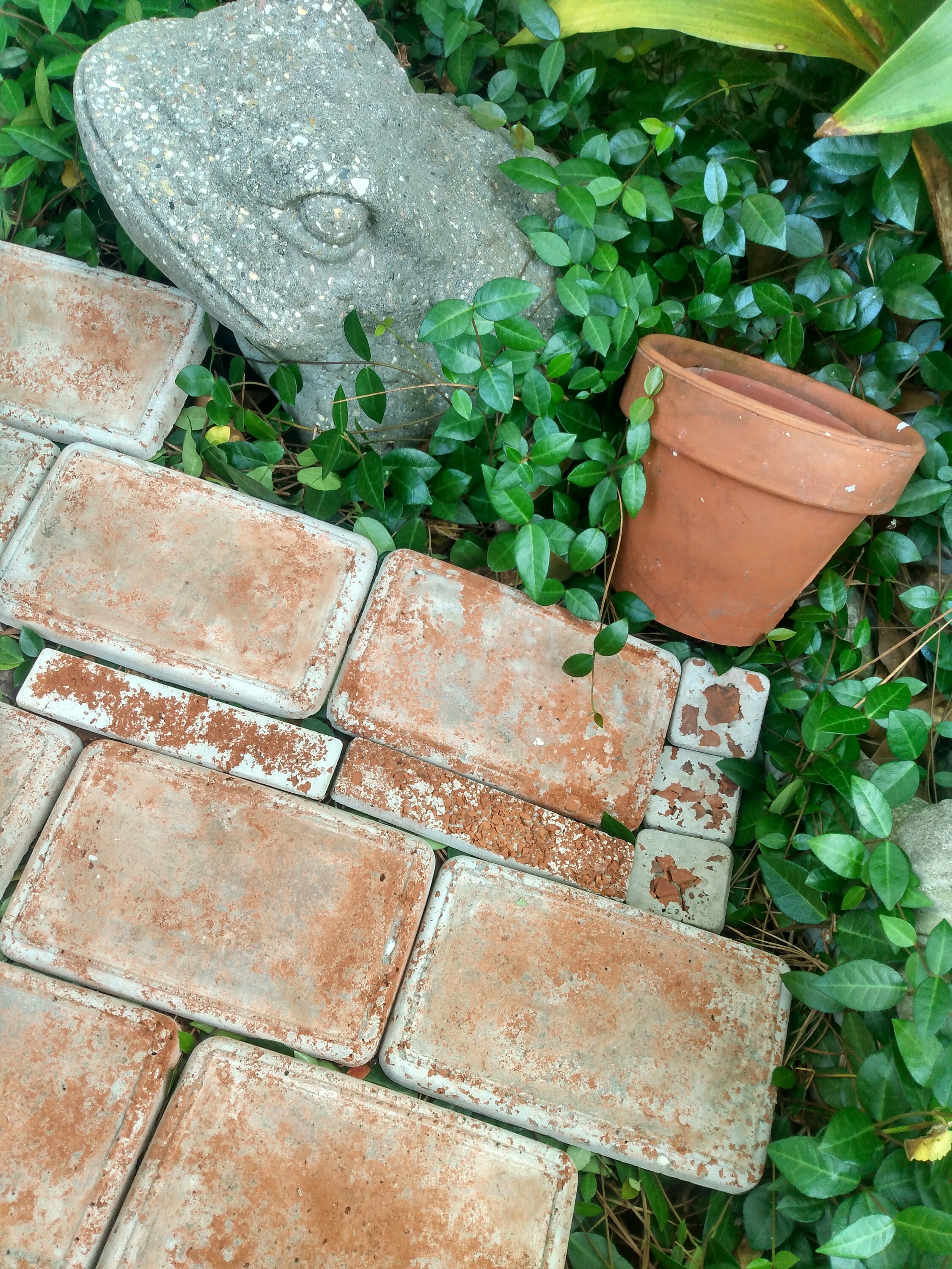 Rustic Terracotta Concrete Garden Wall Tile Sample Pack. Stainable, Paintable, Indoor Outdoor