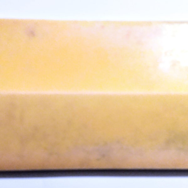 Vintage Gladding McBean Hermosa Reflecta Ceramic Tile with a Satin Butterscotch Yellow Finish