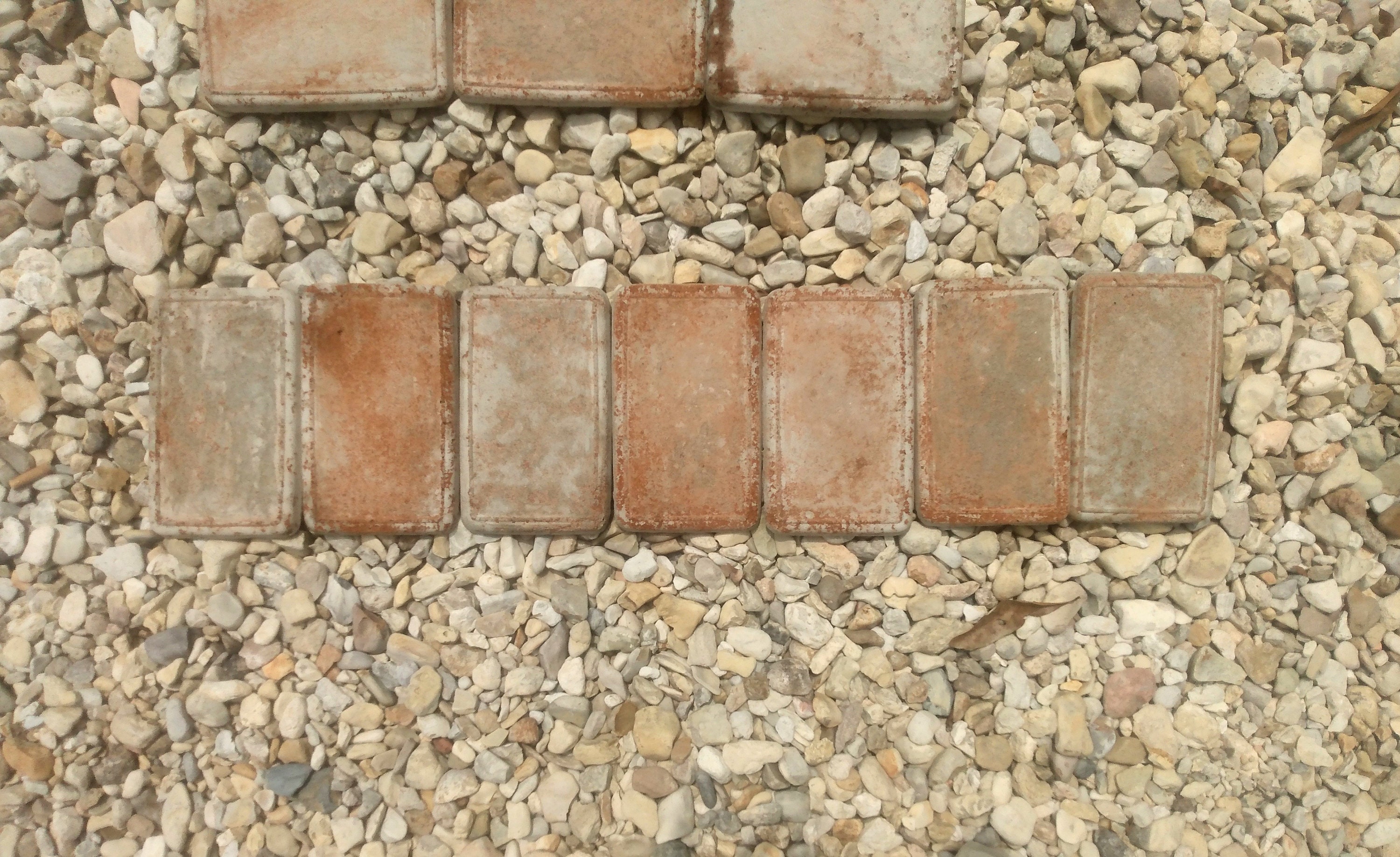 Rustic Terracotta Concrete Garden Wall Tile Sample Pack. Stainable, Paintable, Indoor Outdoor