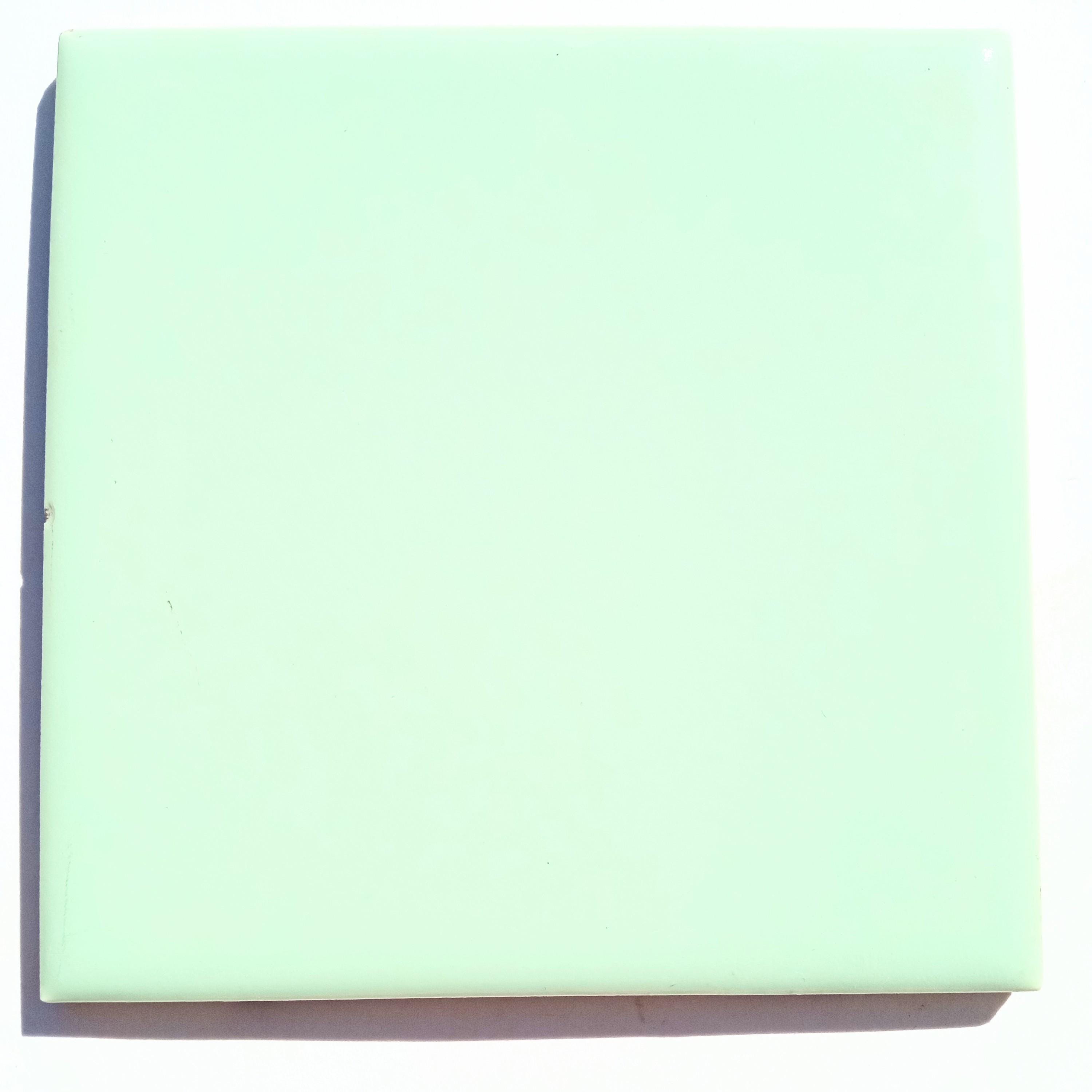 1 Mosaic Brand 1930s - 1960s, Seafoam Green Vintage Ceramic Tile, 4 in, Mosaic Tile Co Restoration Tile ~c. 1940s, Architectural Salvage