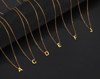 Collier lettre personnalisé, bijoux petite lettre, collier lettre initiale, collier personnalisé unique, cadeaux idéaux pour femme et mère