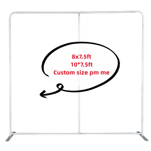 Custom 8ft 10ft PillowCase Tension Cover Backdrop Stand ,For Baby Shower,Wedding,Brithday,Party Photo booth Studio Backgrounds Decorations