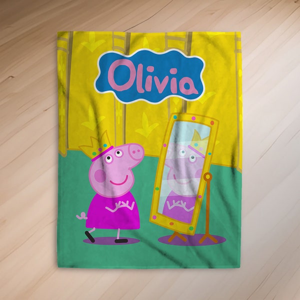Peppa Pig Fleece Blanket Etsy