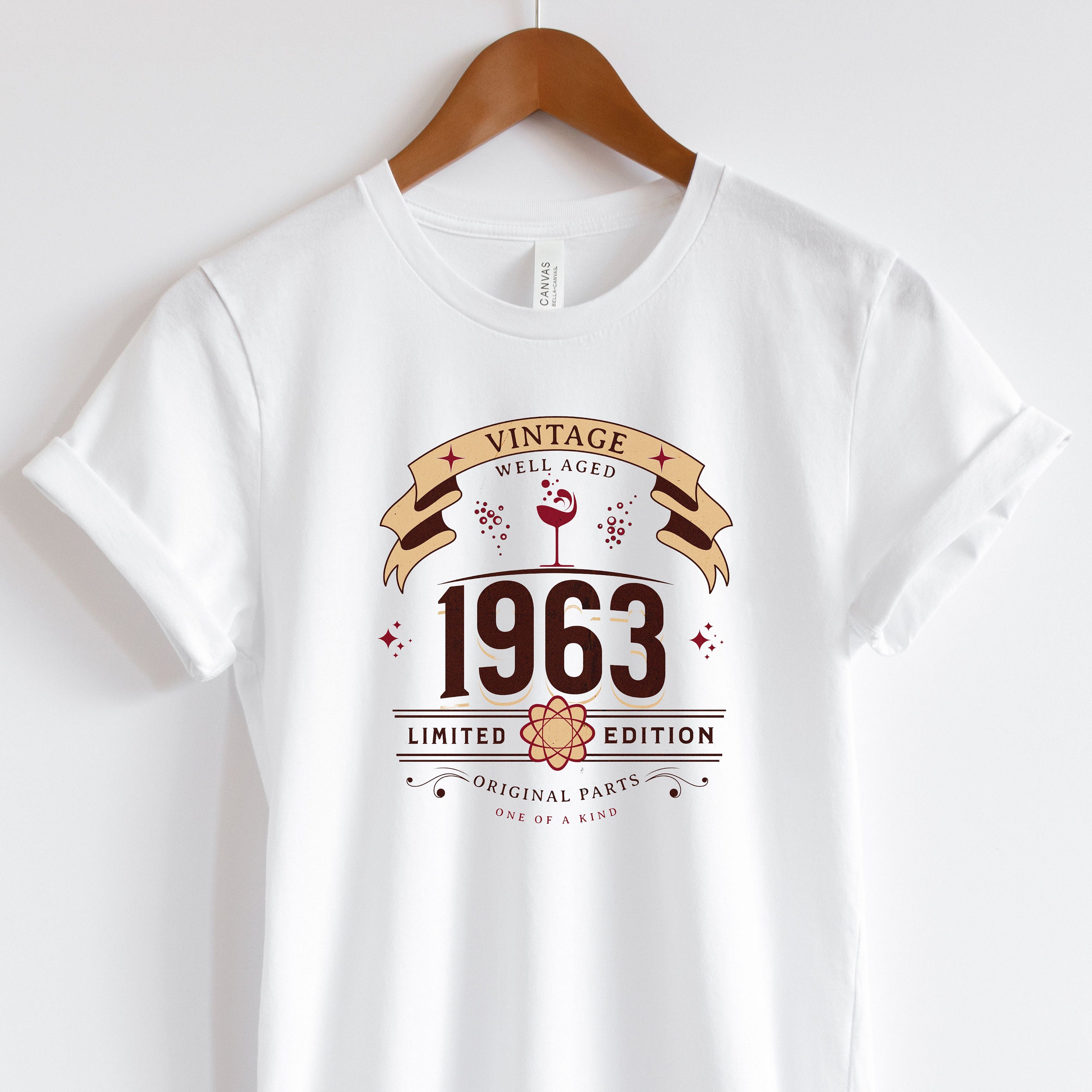 60th Birthday Shirt, 1963 Classic Woman Shirt, Well Aged 1963 Tee, 60th ...