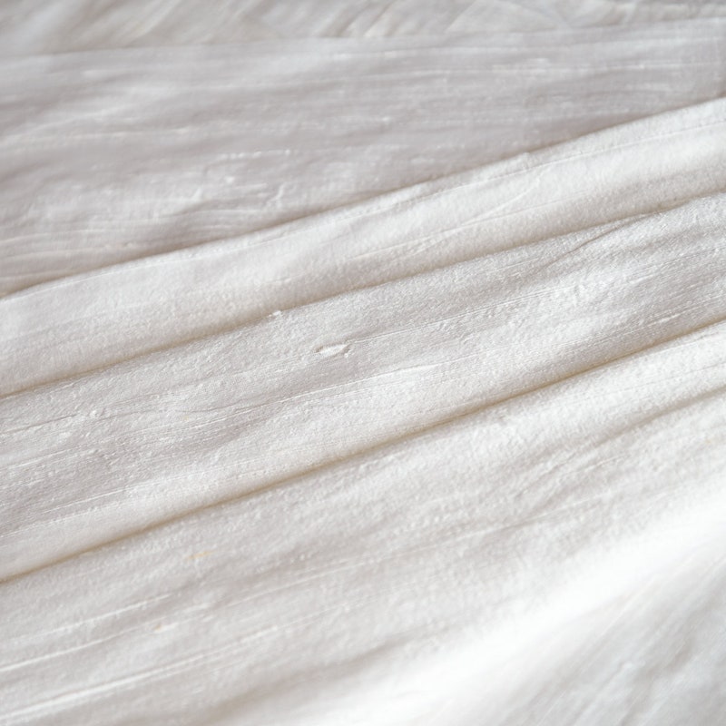Apricot Wash Dupioni Silk Fabric main image 1