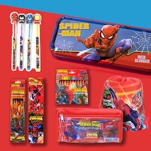 Pencil Case School Spiderman three compartments