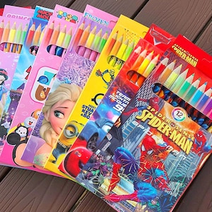 12 colori Disney Topolino Frozen Matita Carino Animazione Tema Bambini Disegno Matita Arte Forniture Cancelleria Ragazzo Ragazza