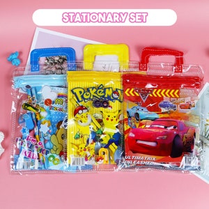 Disney Frozen Spiderman Mickey Mouse 7 set de papelería PCs caja de lápices de dibujos animados bonitos para niños suministros escolares regalos de cumpleaños para niños