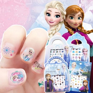 Elsa Frozen Princess Gift Set Kids Girls Nail Stickers /HB Pencil/ruler/3d  Sticker/laser Sticker Box/art Decal Party Filler Random Pack Sent 