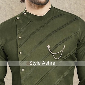 Pintex Designer Kurta, Kurta mit Pyjama Indisches Outfit Solid Kurta 100% Baumwolle Festival Kurta Party Wear Alle Größen und Farben erhältlich.