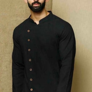 Men&#39;s Designer kurta , Cotton kurta , Wedding Fancy Kurta Indian Ethnic Dress Traditional Kurta Solid Colors All Sizes And More Colors